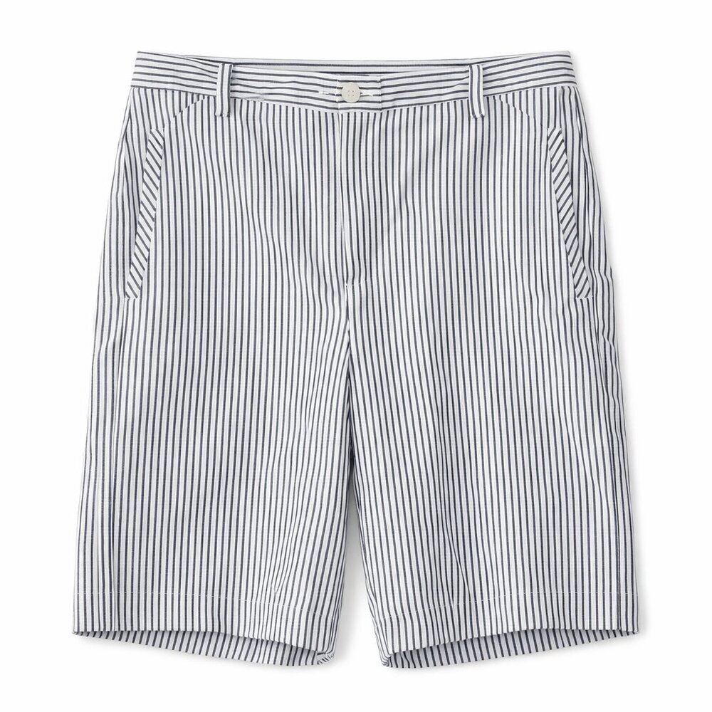LIZGOLF by Liz Claiborne White Black Stripe Shorts Size 8 Petite (inseam: 7")